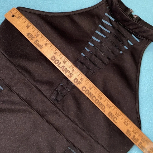 OHYES FASHION choker mock style mesh thong bodysuit zipper back NEW size L - Picture 9 of 10